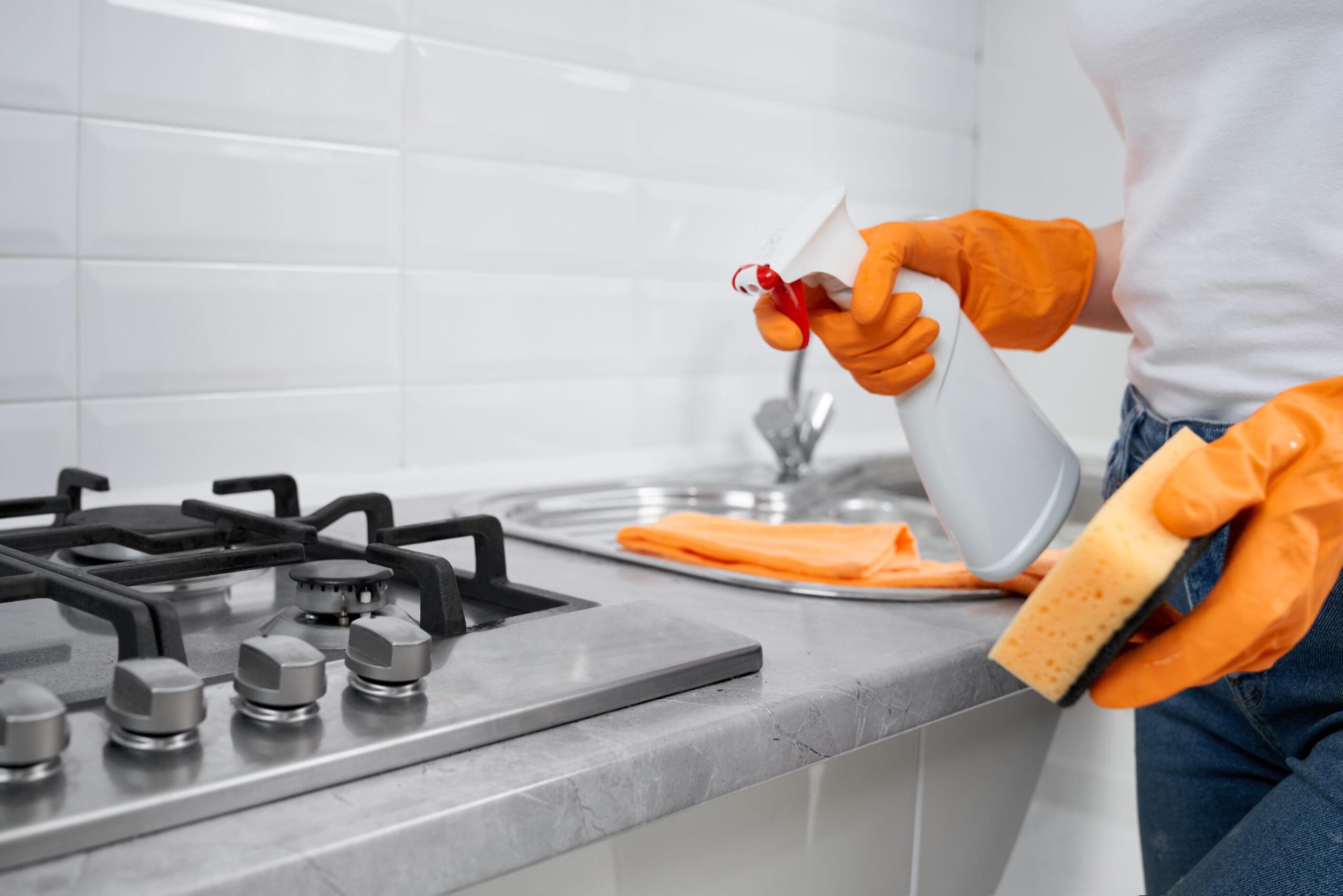 Empty Kitchen Deep Cleaning